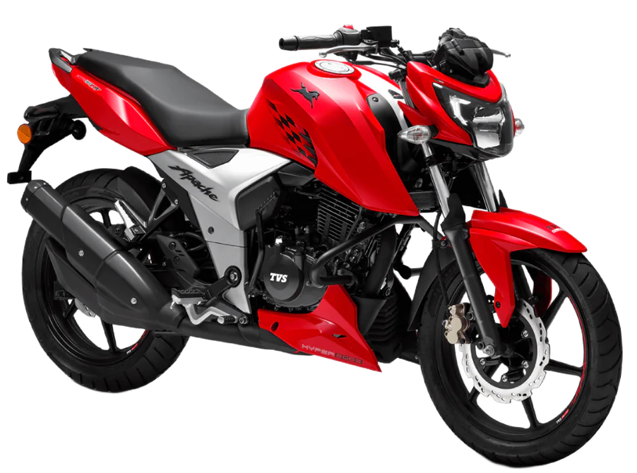TVS Apache RTR 160 4V - Rojo